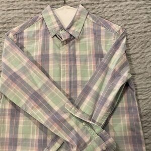 J.Crew Crewcuts Dress Shirt, Purple/Green Plaid Boys size 12